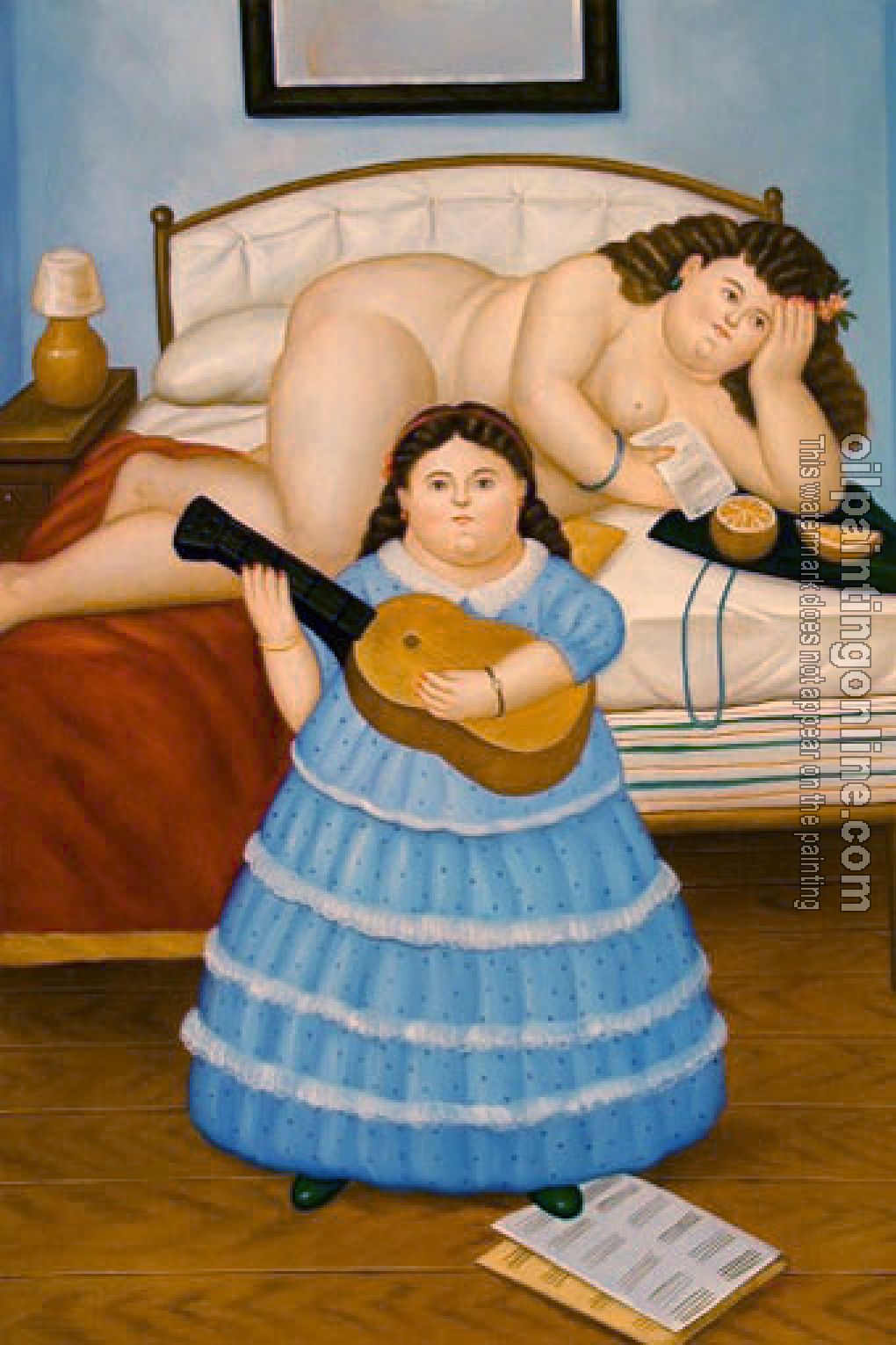 Botero, Fernando - Abstract oil painting.